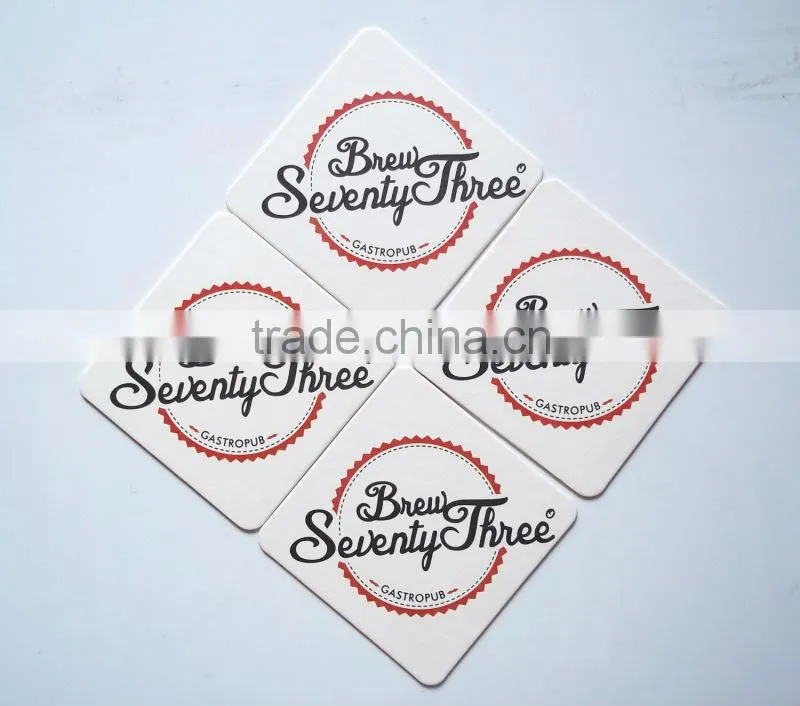 Silicone coaster, custom rubber cardboard coaster, 2D/ 3D paper coasters for beer