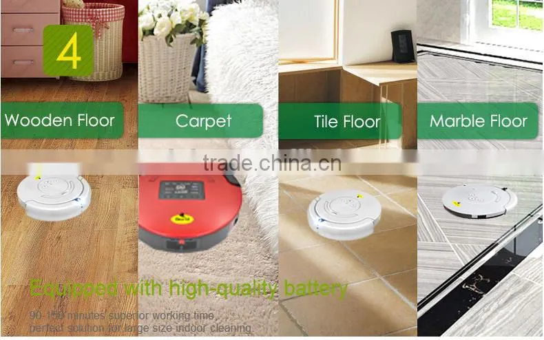 2015 Newest dry mopping robot vacuum /household appliances vacuum cleaner