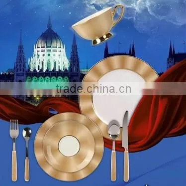 Royal Decal Porcelain Dubai coffee cup and plate Set