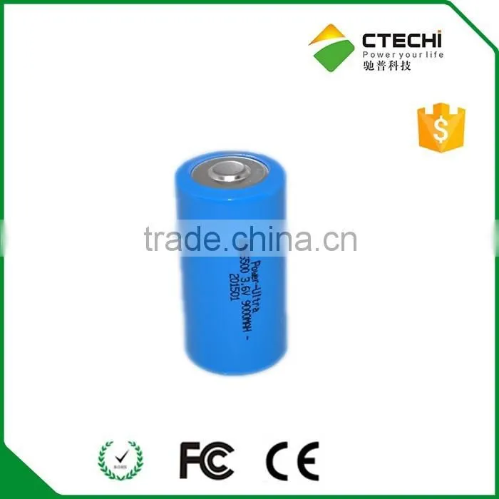 ER26500 LiSOCl2 Battery Type and 3.6V Nominal Voltage dry battery manufacturers