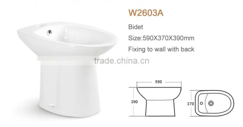 Sanitary ware bathroom simple ceramic bidet W2601