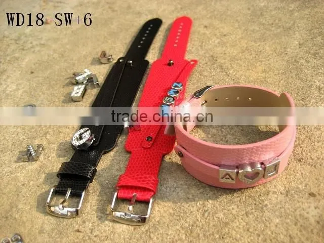 Narrow and Wide Style Ball Finish PU Leather Fashion Wrist Bands Wholesale