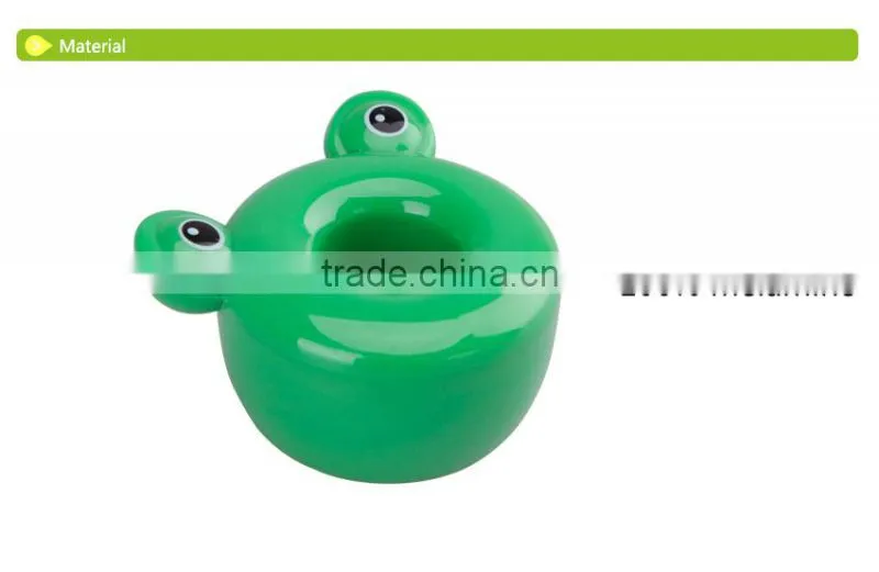 D722 Frog Shape Cute Kid Toothbrush Holder Toilet Brush Holder Plastic Toothbrush Holder