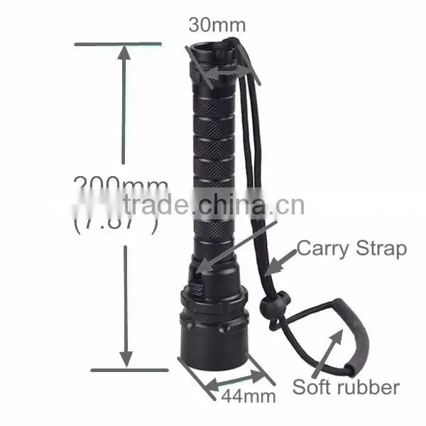 Waterproof 3800 Lumens 3 LED XML T6 Diving Torch with Carry Strap YT-63
