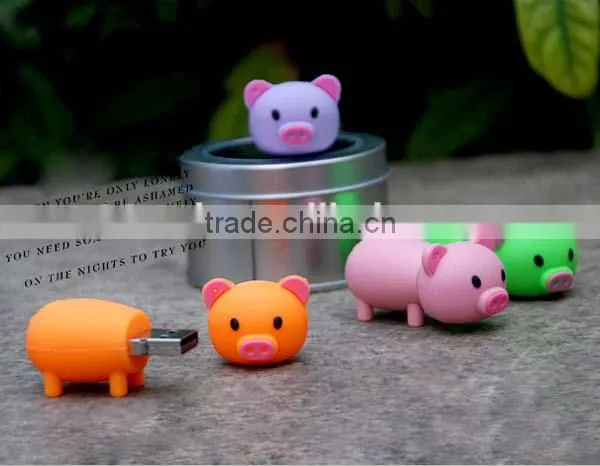 OEM/ODM custom cartoon character usb flash drive novelty design pvc usb stick wholesale wedding gift usb pen drive