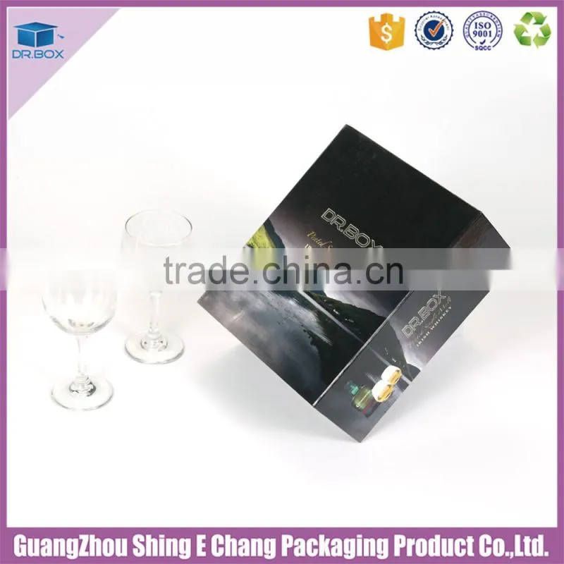 2016 exquisite Die plate foldable wine packaging box