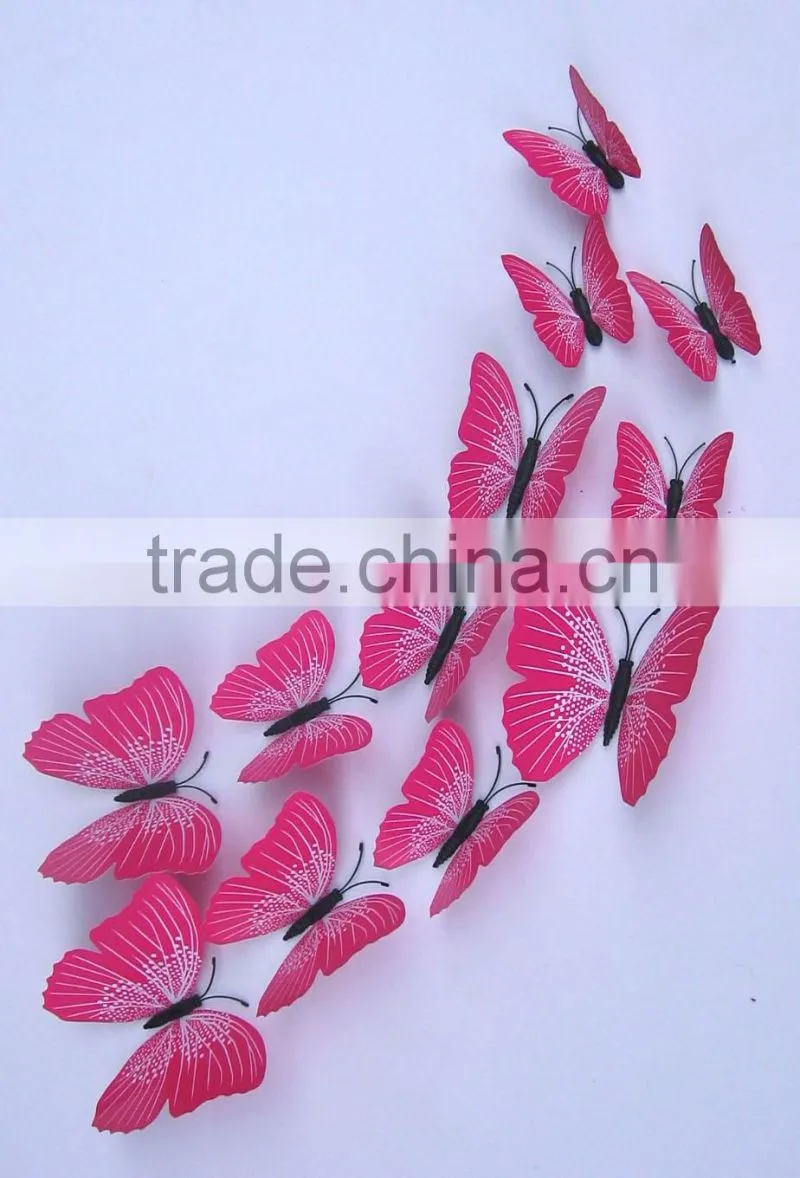 12 pcs butterflies Home Decor Sticker Art Design Decal Wall Stickers Room Decorations 3D Butterfly