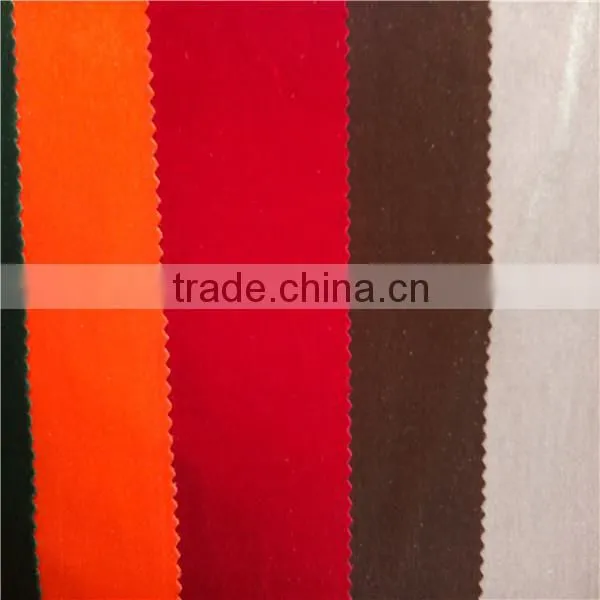 fashion new colors 100% polyester italy shiny velvet tricot fabric for curtain