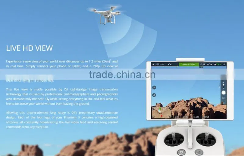 DJI Phantom 3 Advanced Version with 2.7K camera drone quadcopter