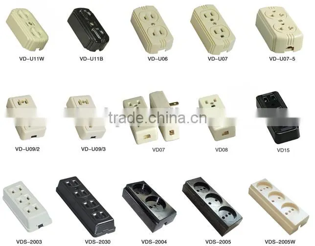 Plastic Electrical socket VD-2020