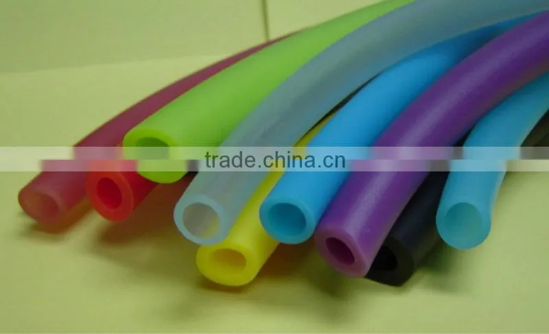Exercise colored latex tubing