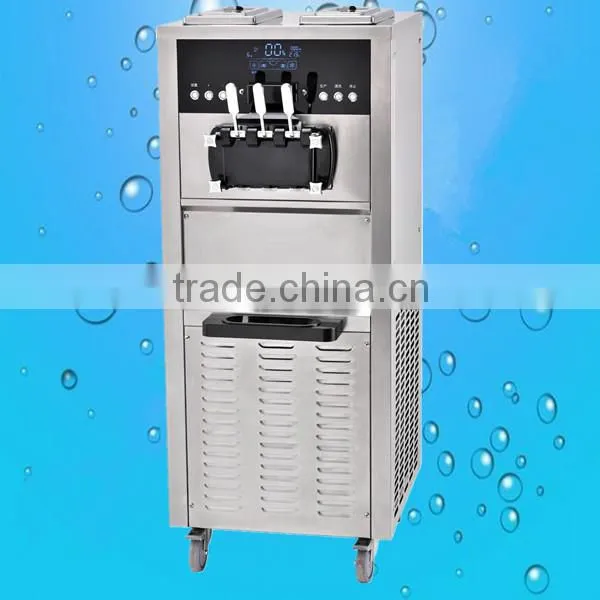 Counter Top Type Good quality compressor 3 flavor commercial ice cream makers for sale (ZQR-811CT)
