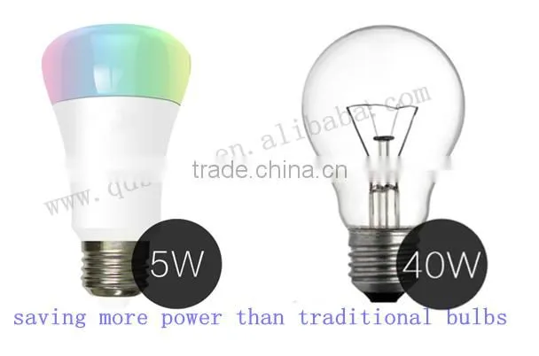 Smart wifi wrgb LED Bulb 5w 7w
