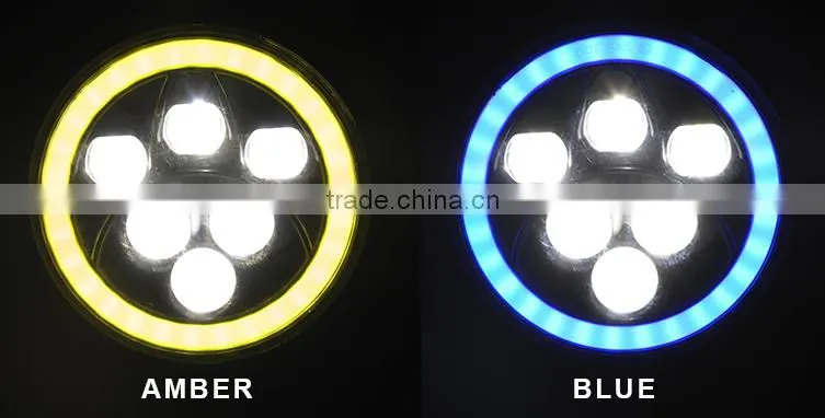 New arrival and Smart design round 7" 60W High/Low LED Headlight for Jeep Wrangler