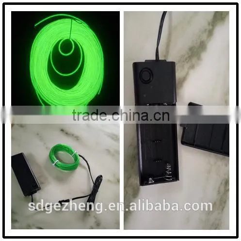 el wire 2.3 5mm with chasing light cuttable el wire for show Christmas wedding clothes shoes el wire with strong brightness