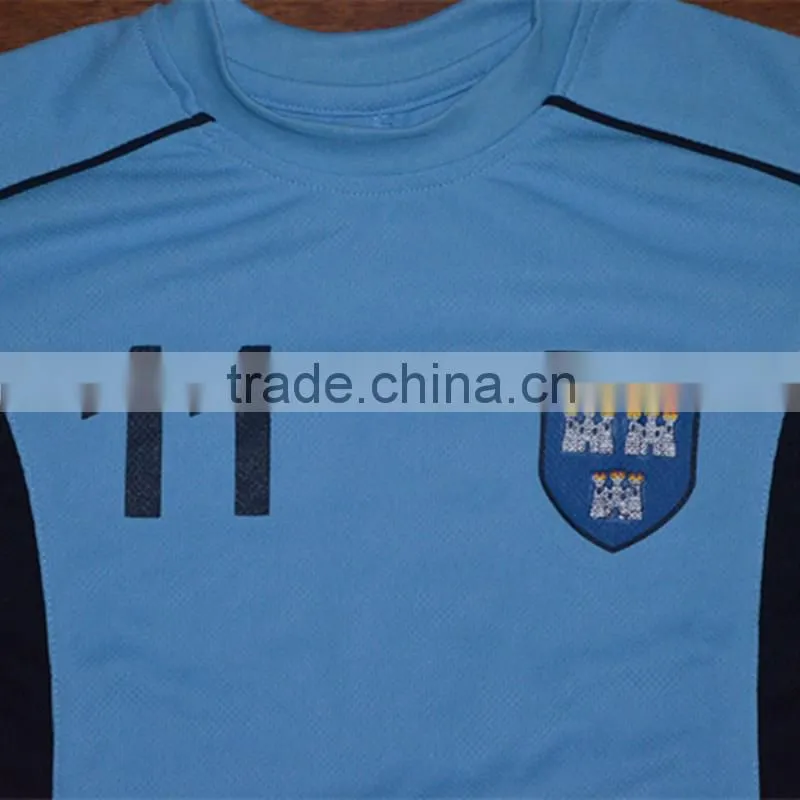 Quick design wholesale custom blue American football jersey