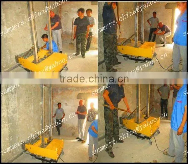 Auto rendering plastering equipment for wall