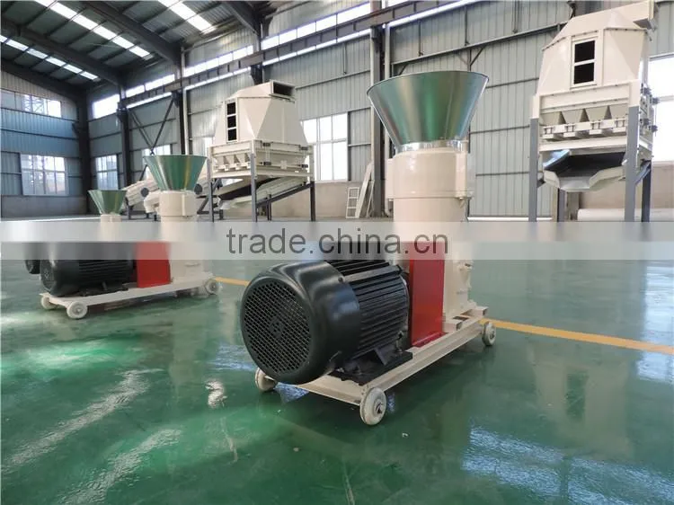 small capacity farm use flat die pelletizer for wood sawdust