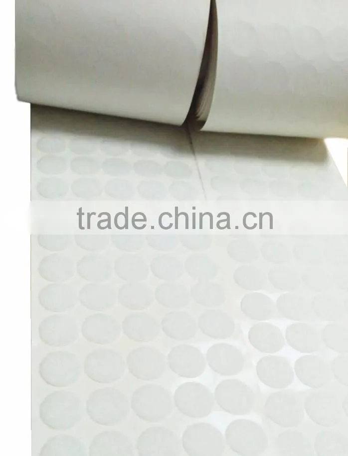 Good adhesion round dot hook and loop used as a closure on garments