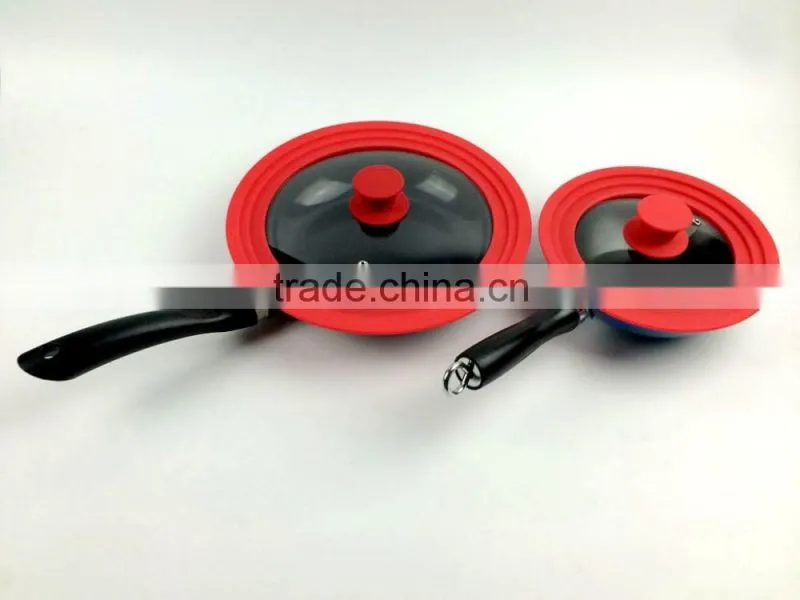 Universal deckel,glass Pot lids,Silica gel glass cover,Pot lids,General glass cover ,silicone pan cover