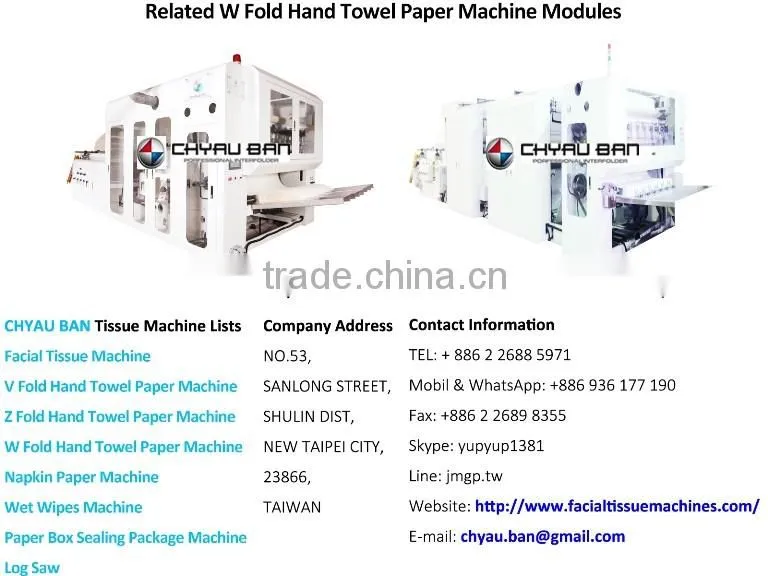 Automatic Bundle Wrapping M Fold Hand Paper Towels Making Machine
