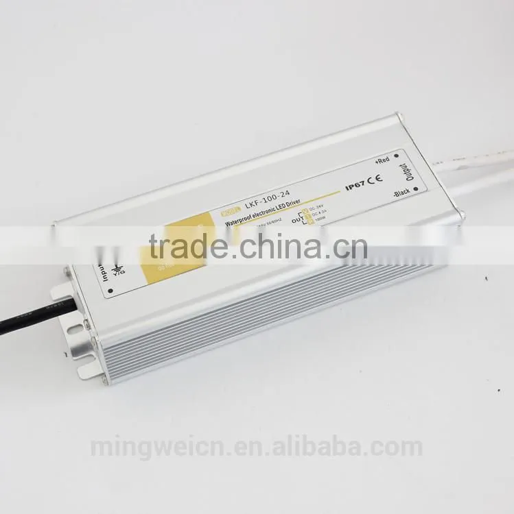 24V 100W Waterproof Constant Voltage Led Strip Power Supply