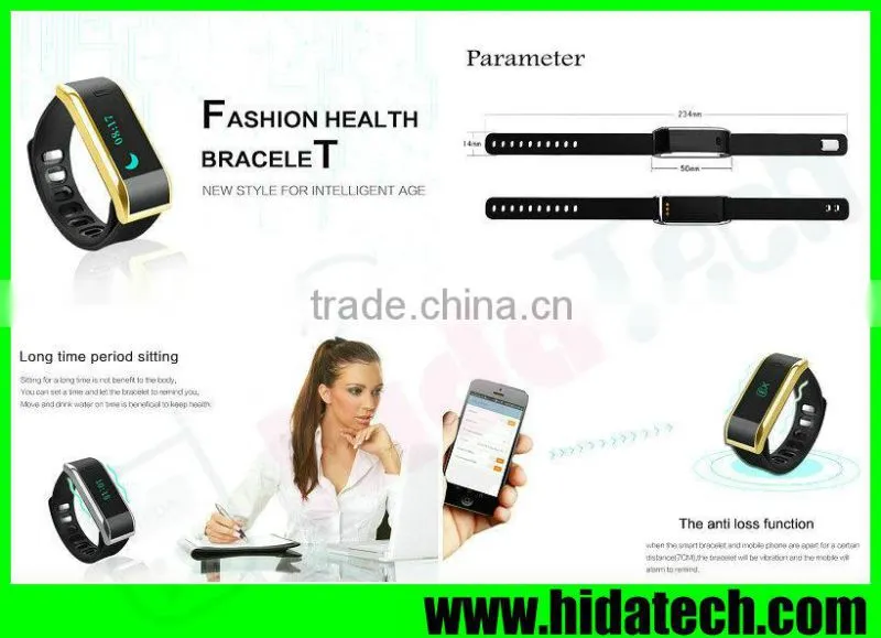 Hot Sale Bluetooth Pedometer Smart Bracelets healthy wristband OEM/ODM