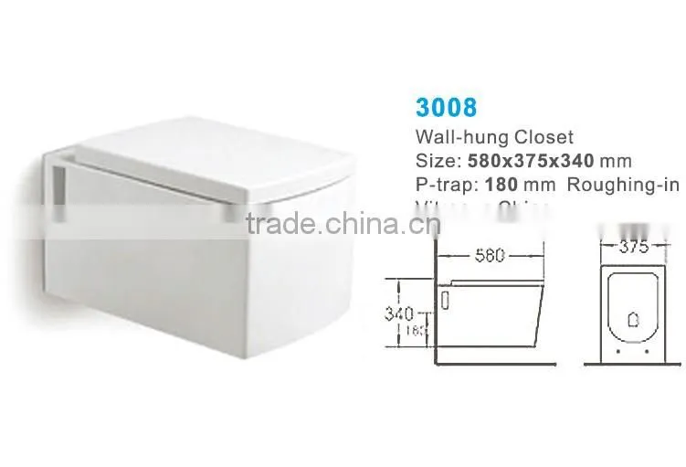 Yibeini brand bathroom wall hung toliet _wall hung closet