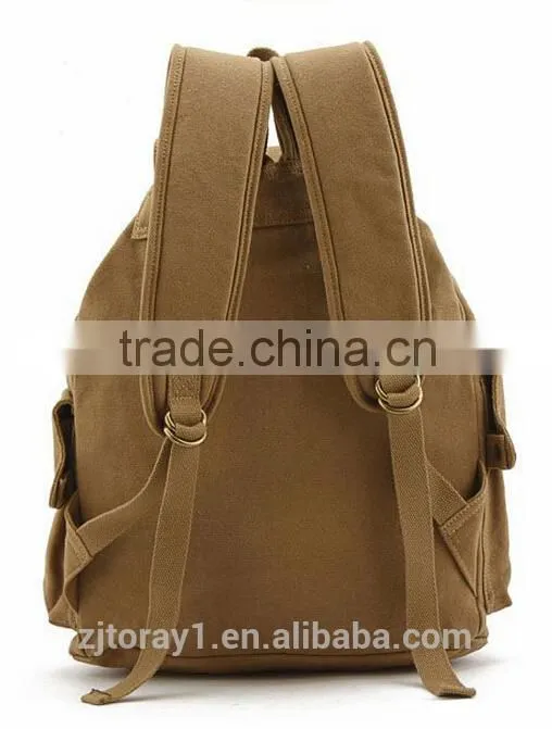 Fashion canvas school backpack bag