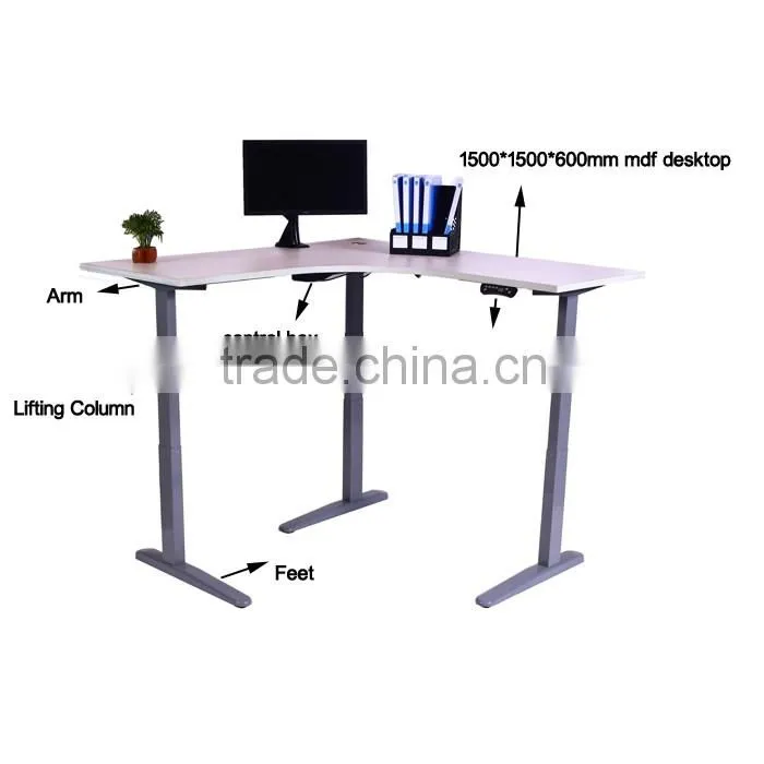 excellent quality elegant shape motorized table adjustable height
