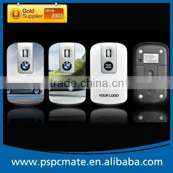 High Quality Promotional Gift Wireless Weblink Mouse with full color printing