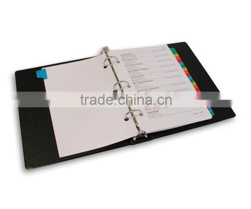 a4 size kraft paper blank notebook cover promotional notebook with colored dividers