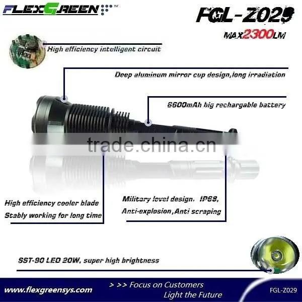 rechargable 18650 battery SST-90 LED flashlight