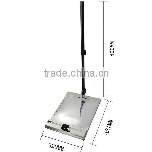 Durable adjustable hand-held rod under vehicle mirror security checking scanning system