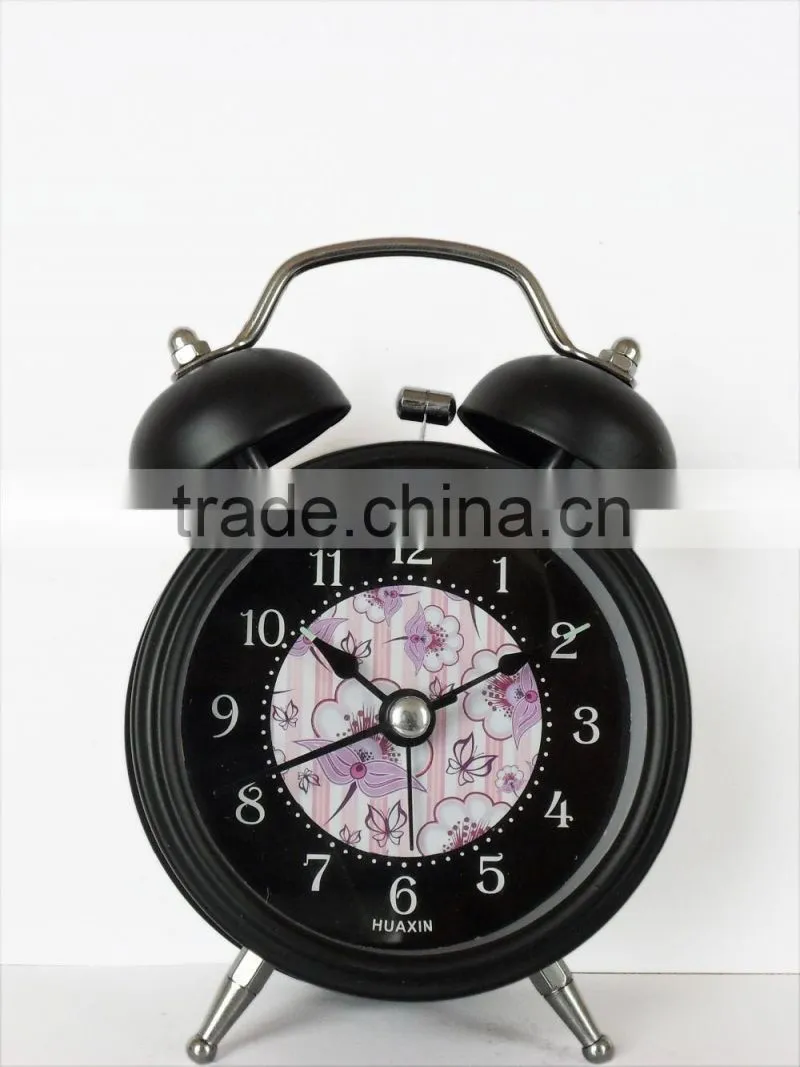 Metal classical alarm clock/desktop ring bell alarm clock,fashion time cool clack boys alarm clock