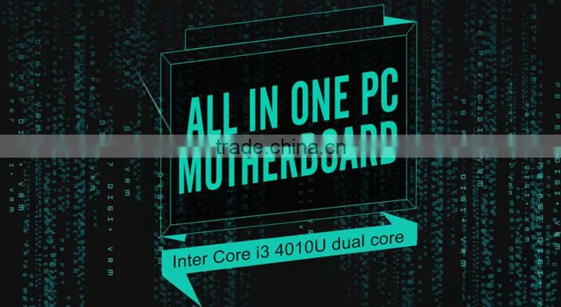 High Quality 2016 New All In One Motherboard Mini Motherboard Optional 4th 4010U i3 i5 i7 HTPC VGA, 4*USB,Support Win7/WIN8/W10