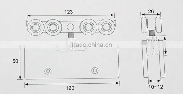 hot sale Good quality glass sliding roller 316 stainless steel hinges