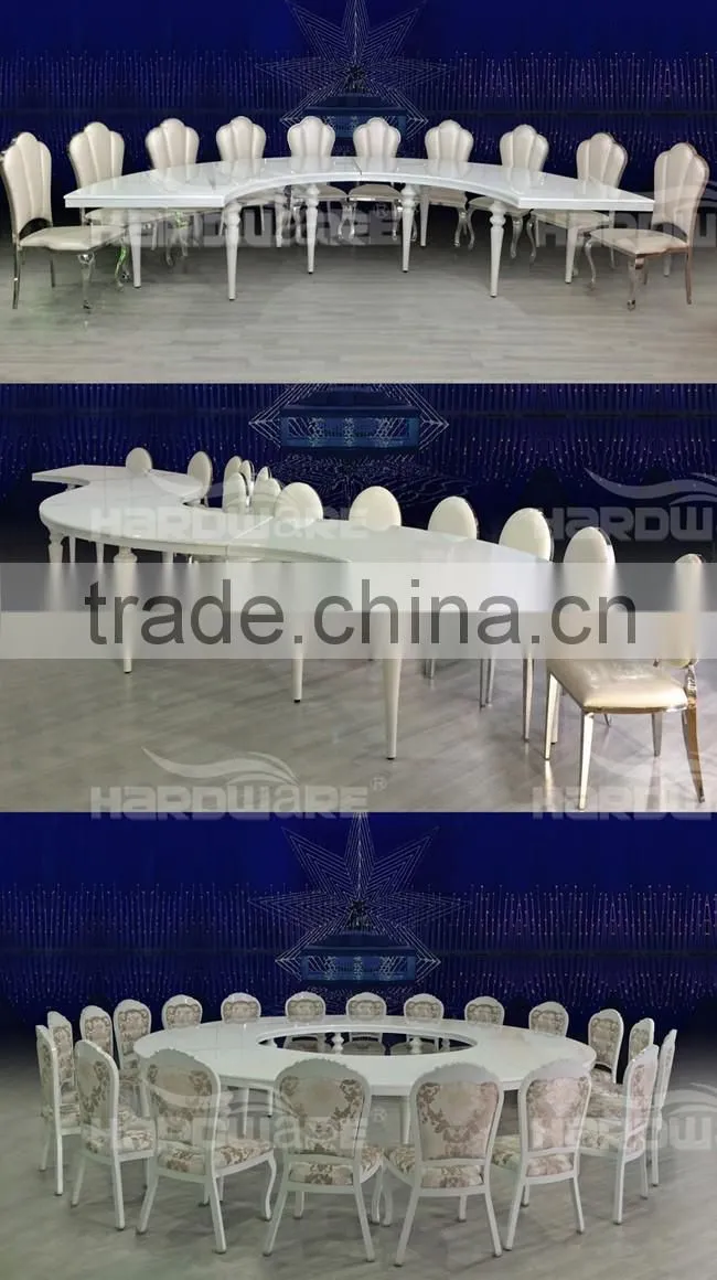 MDF modern furniture cheap round banquet tables for sale