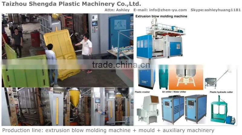 Blow mold of Plastic traffic barrier
