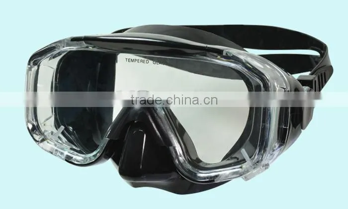 China Silicone Tempered Glass Full Face Diving Mask For Sale