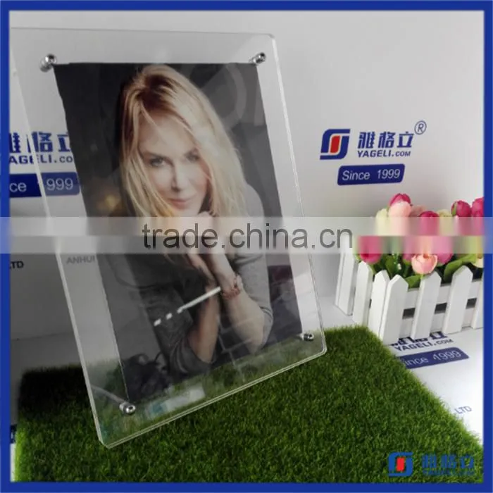 China manufacturer wholesale 4x6 acrylic frames wholesale / new style acrylic photofunia photo frame