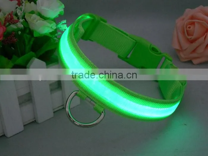 Considerable colorful LED dog collar or cat collar