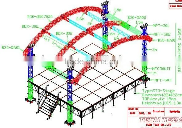 MPT-03 Truss Steel Base Plate , Truss Support Base
