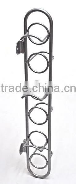 customized shining fashionable metal wine shelf rack