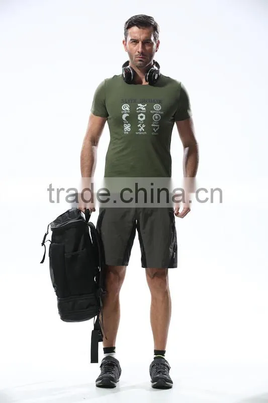 100% polyester dry fit fashion short sleeve custom mens running t shirt in stock