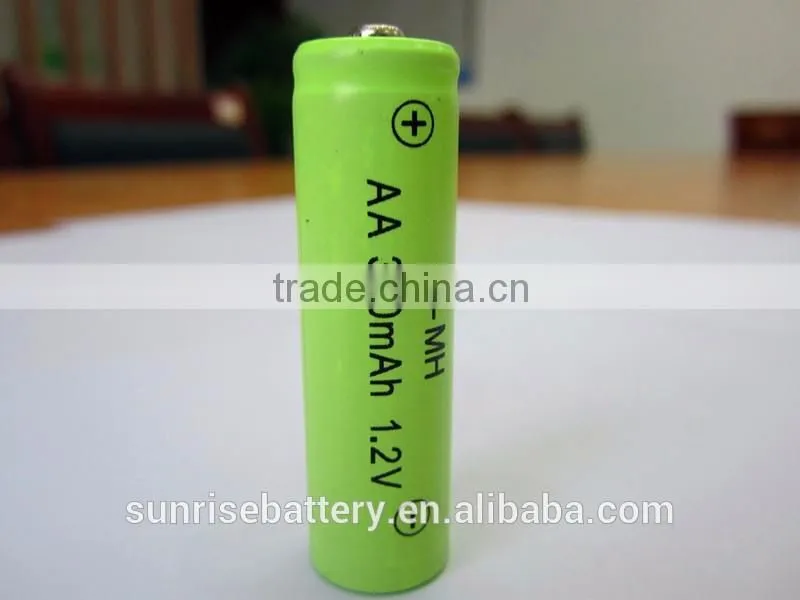 1.2v NI-MH AA300mAh aa battery batteries solar pointed cap