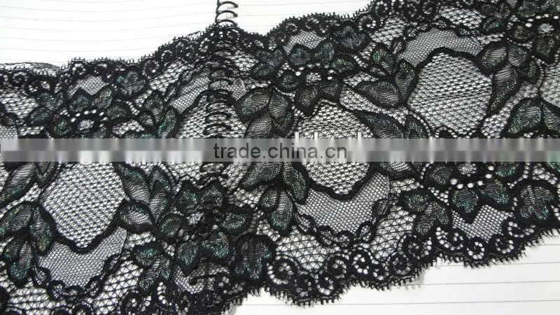 gold trimming lace wholesale for girls,lace curtain-APN4171y-17cm