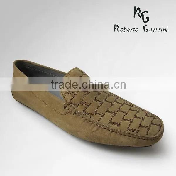 china factory fashion comfortable flat genuine leather shoes
