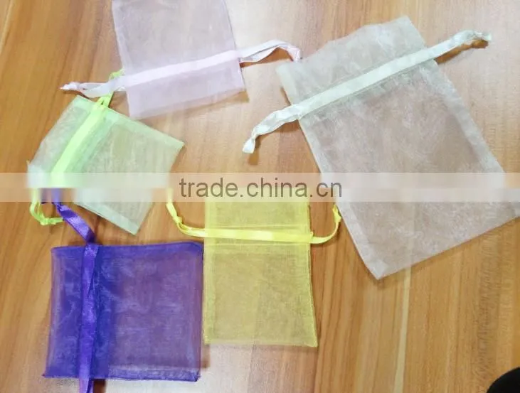 Customized Logo Organza Bag For Gift Jewelry Cosmetic