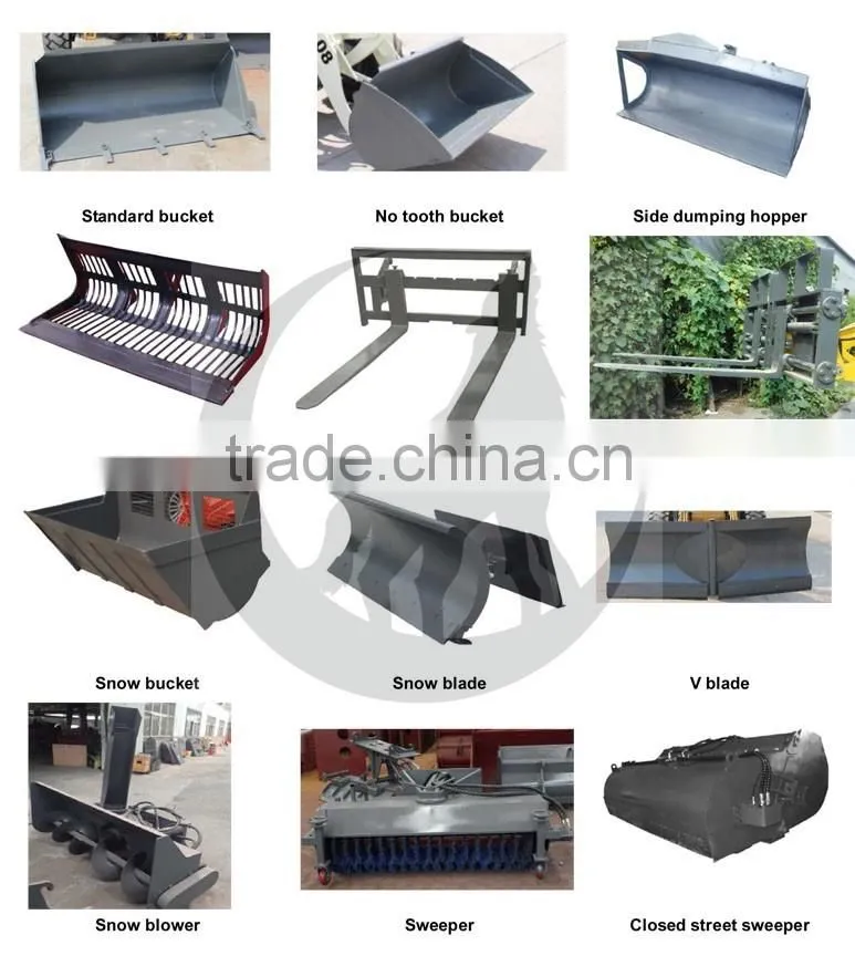 Bale grab on loader, wheel loader attachments